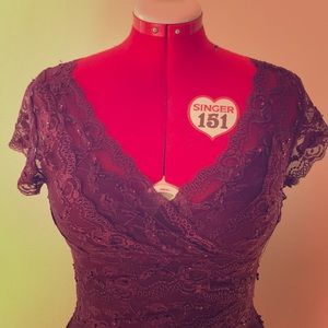 Lace cocktail dress, size 4